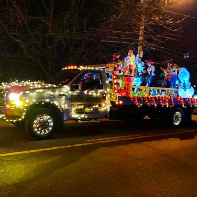 Christmas parade float