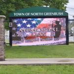 Memorial day sign in North Greenbush